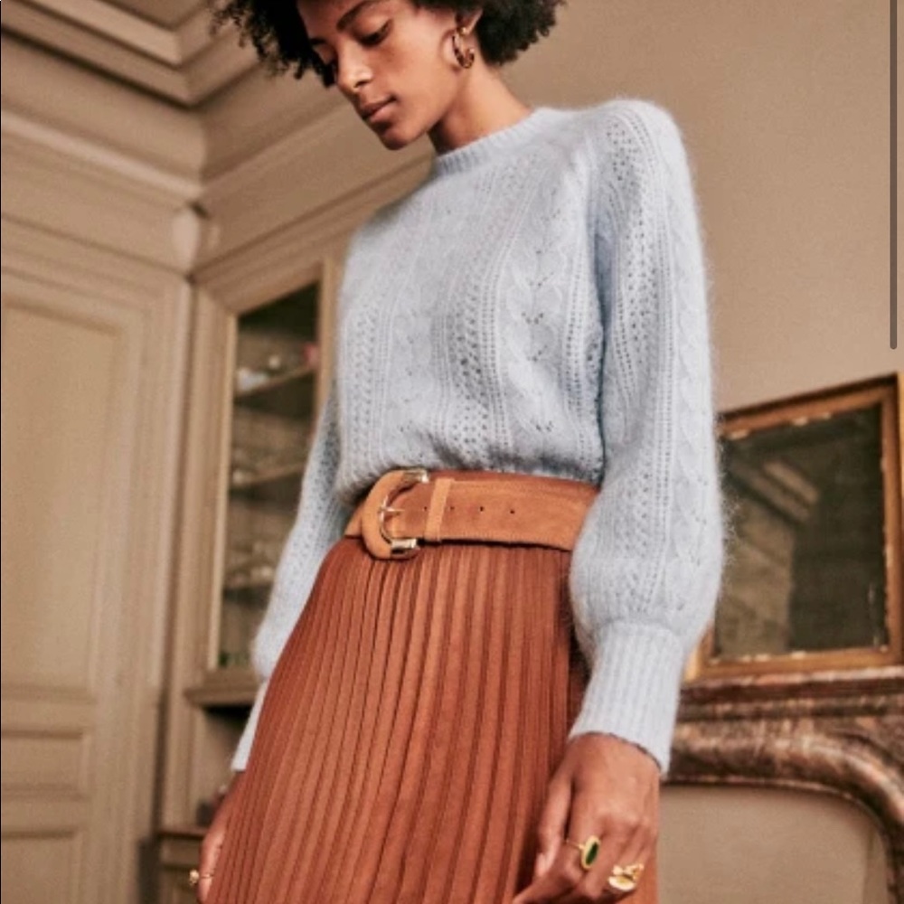 Sezane Jupe Dino Skirt in Noisette